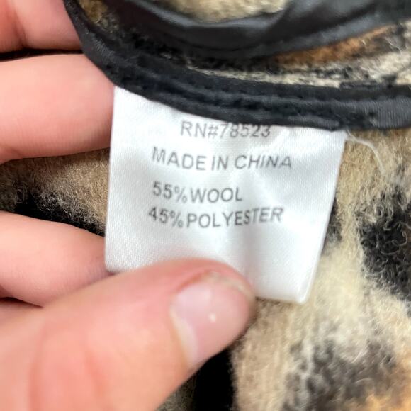 Luii | Leopard Print Wool Blend Cardigan Jacket - Picture 10 of 11